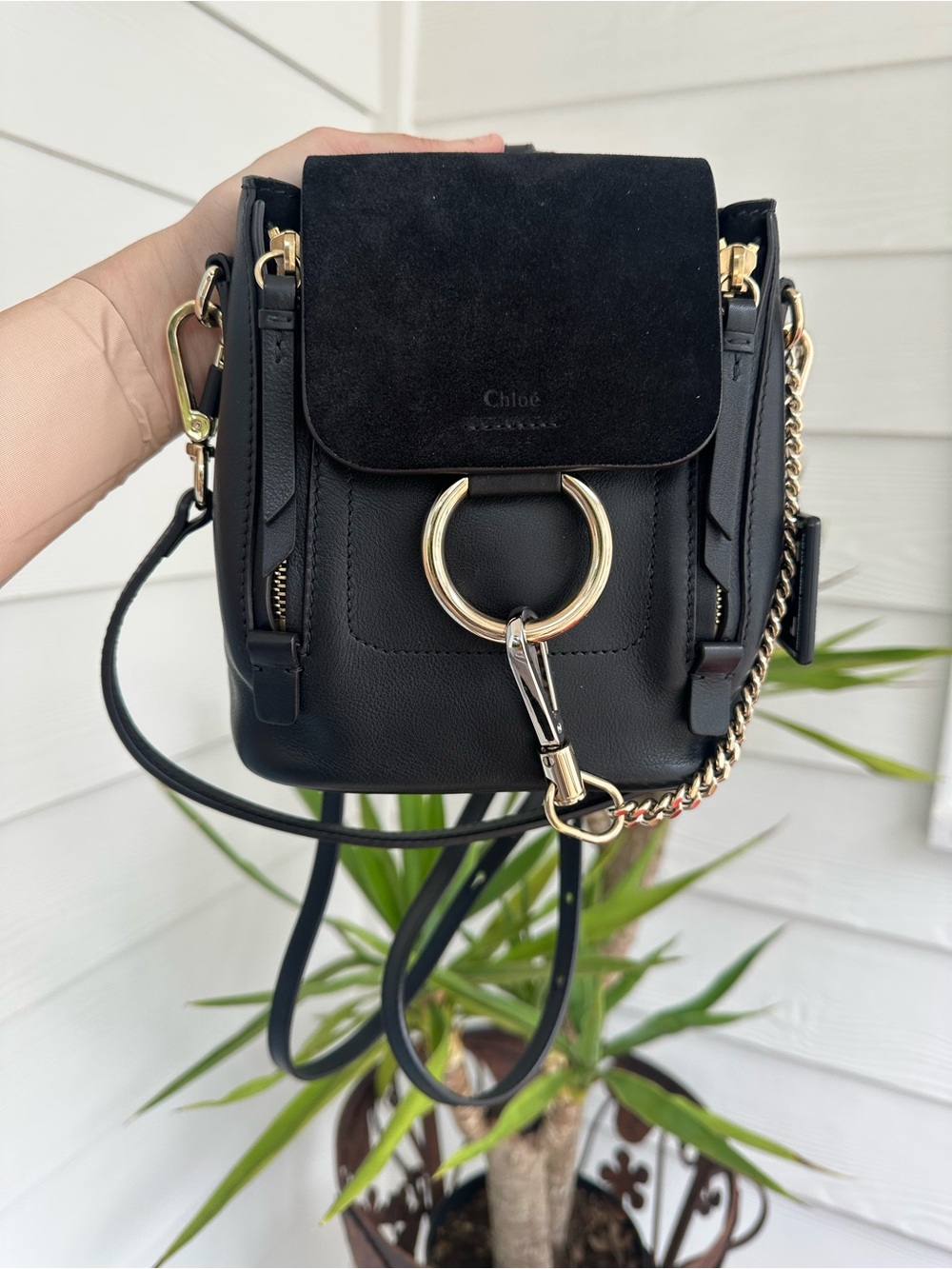 CHLOÉ Faye Mini Backpack - Picture 2 of 8